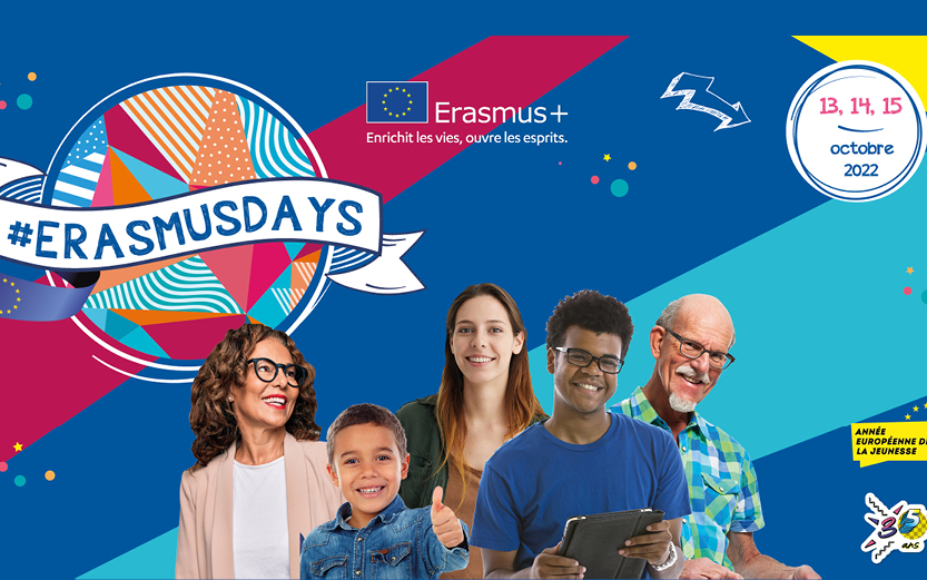#ERASMUSDAYS 2022 : TROIS JOURS POUR VALORISER LES PROJETS EUROPÉENS