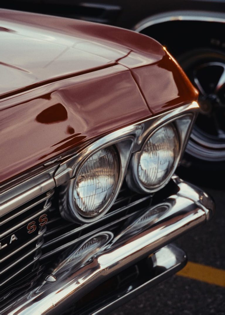 Vintage car headlight